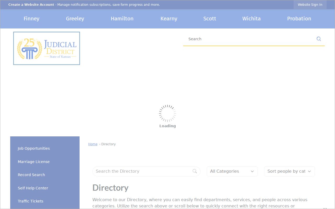 Greeley County case lookup 25th Judicial District directory